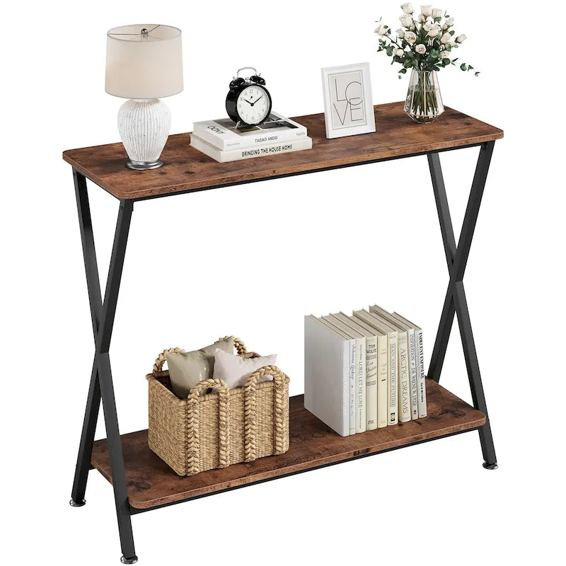 Console d'entrée, Console étroite, Console de canapé en bois
