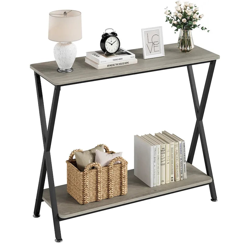 Entryway Table, Narrow Console Table, Wood Sofa Table