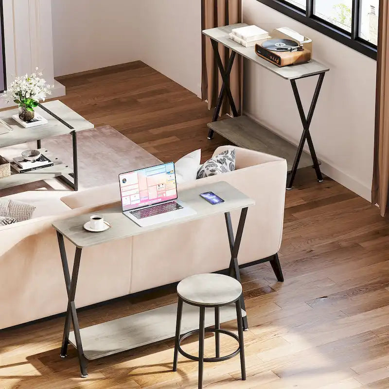 Console d'entrée, Console étroite, Console de canapé en bois
