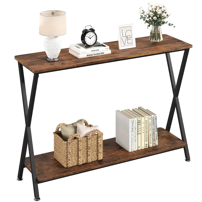 Console d'entrée, Console étroite, Console de canapé en bois