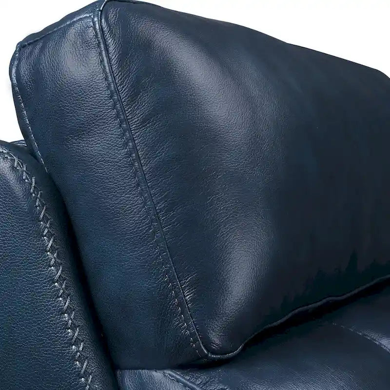 Canapé inclinable électrique en cuir véritable avec appuie-tête électrique et ports USB et USB-C, zéro gravité
