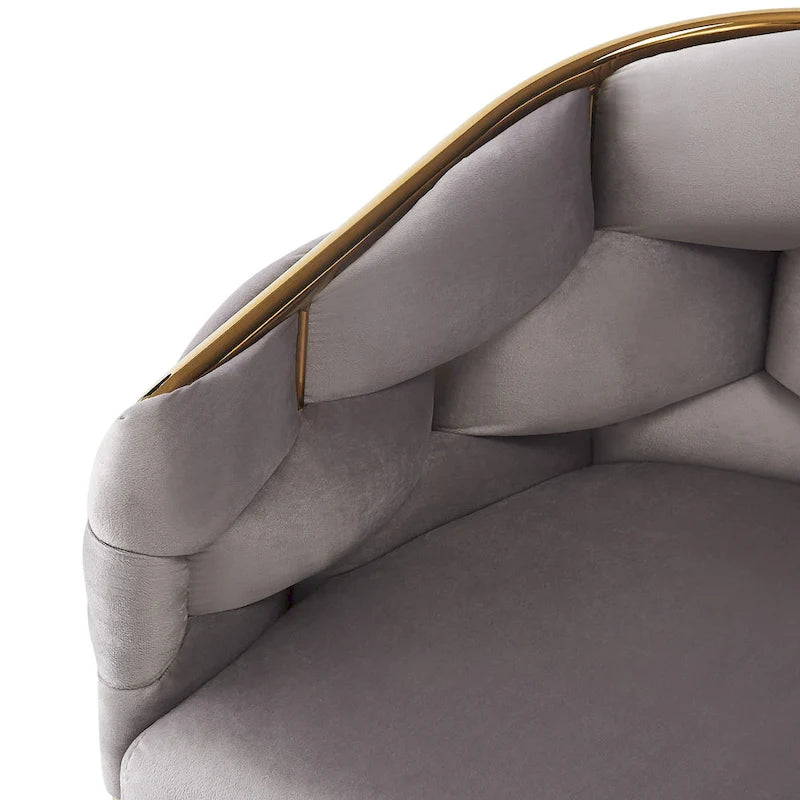 Tabourets de bar modernes de 71 cm avec dossier et assise rembourrés en velours, pieds en métal pour salle à manger, salon et chambre