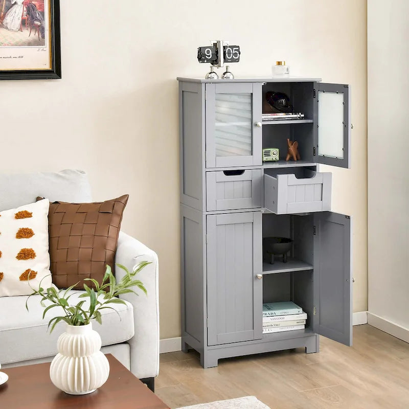 Meuble de rangement de salle de bain avec 2 tiroirs pour cuisine