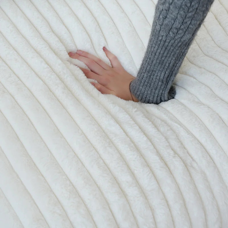 Canapé modulable, canapé convertible en V, adapté au salon, canapé confortable 5 places avec méridienne et pouf