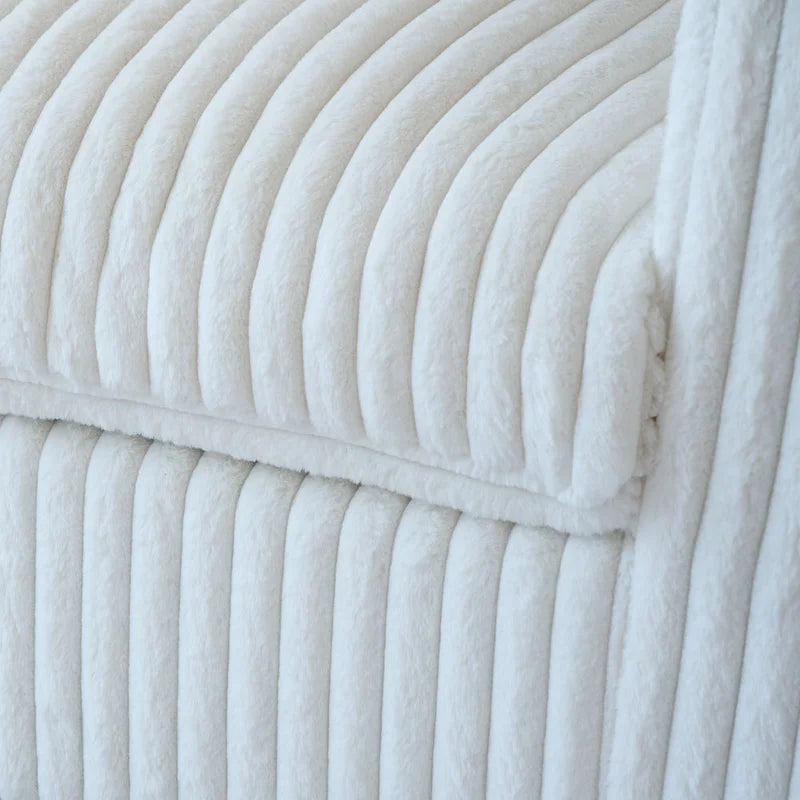 Canapé modulable, canapé convertible en V, adapté au salon, canapé confortable 5 places avec méridienne et pouf