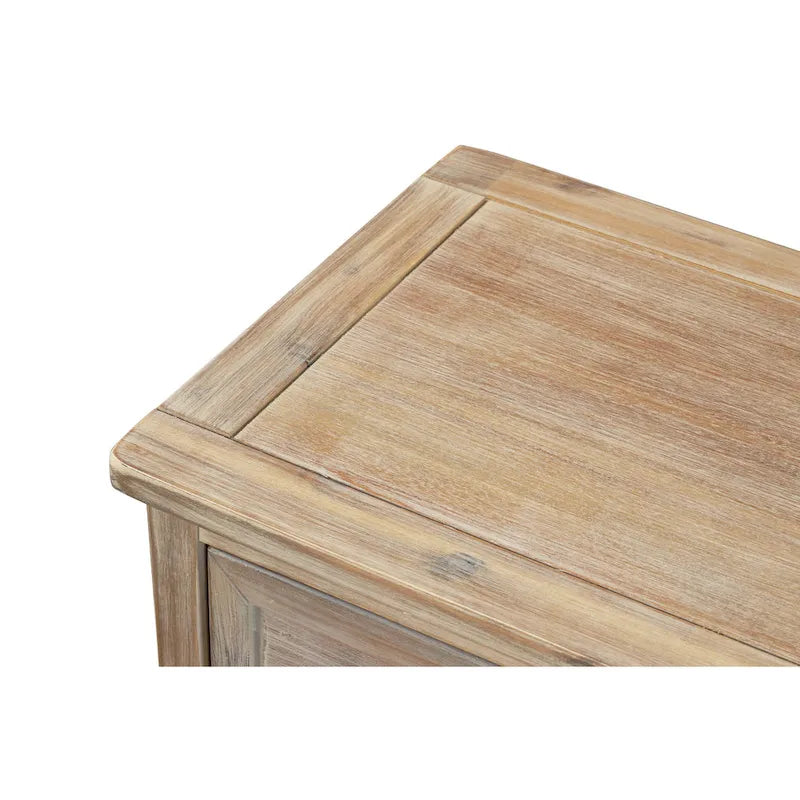 Meuble de rangement avec 2 tiroirs et 4 paniers classiques en rotin