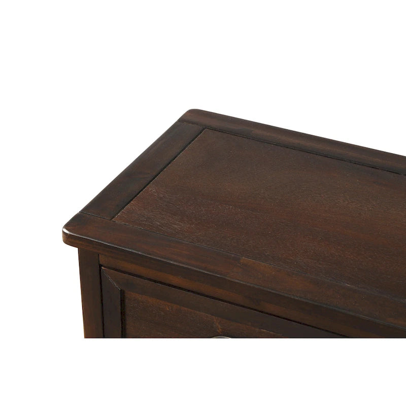 Meuble de rangement avec 2 tiroirs et 4 paniers classiques en rotin