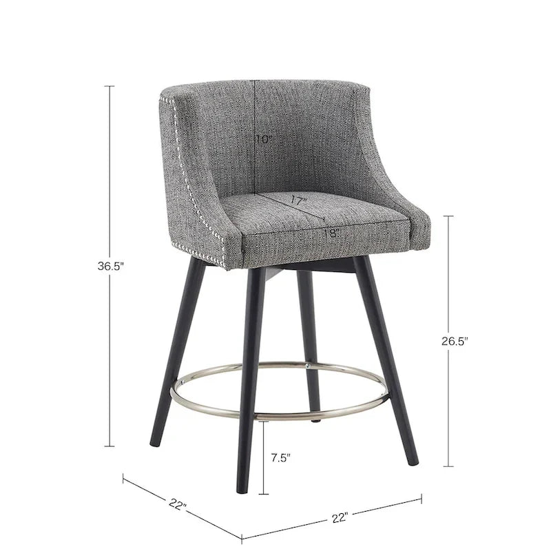 Tabouret de comptoir pivotant