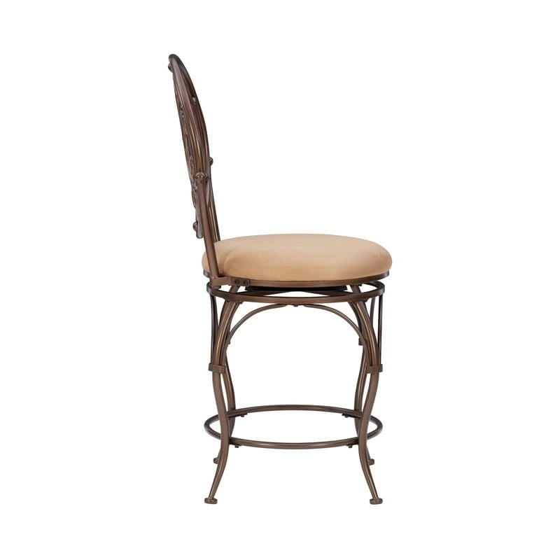 Tabouret de comptoir à dossier circulaire Big & Tall