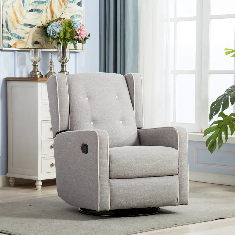 Fauteuil inclinable pivotant et à bascule monoplace