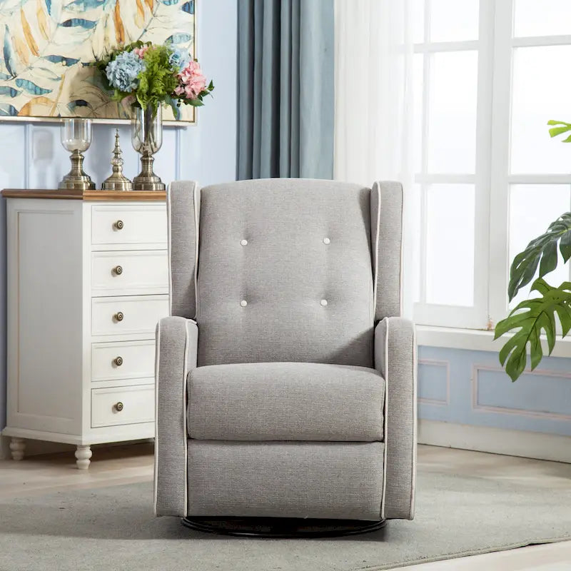 Fauteuil inclinable pivotant et à bascule monoplace