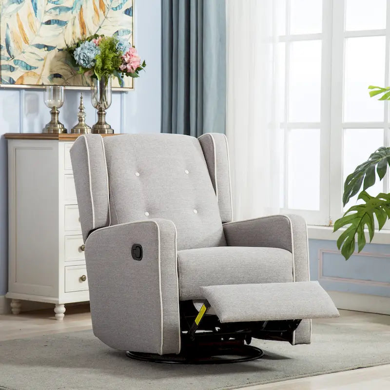 Fauteuil inclinable pivotant et à bascule monoplace