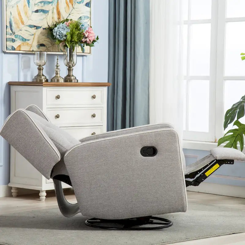 Fauteuil inclinable pivotant et à bascule monoplace