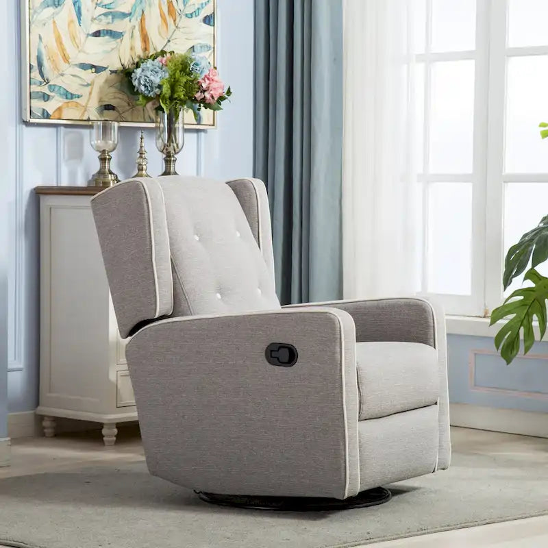Fauteuil inclinable pivotant et à bascule monoplace