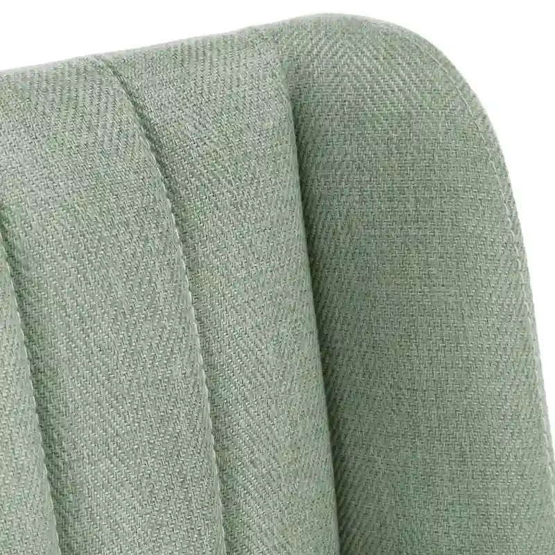 Chaise de salle à manger en tissu au fini doré