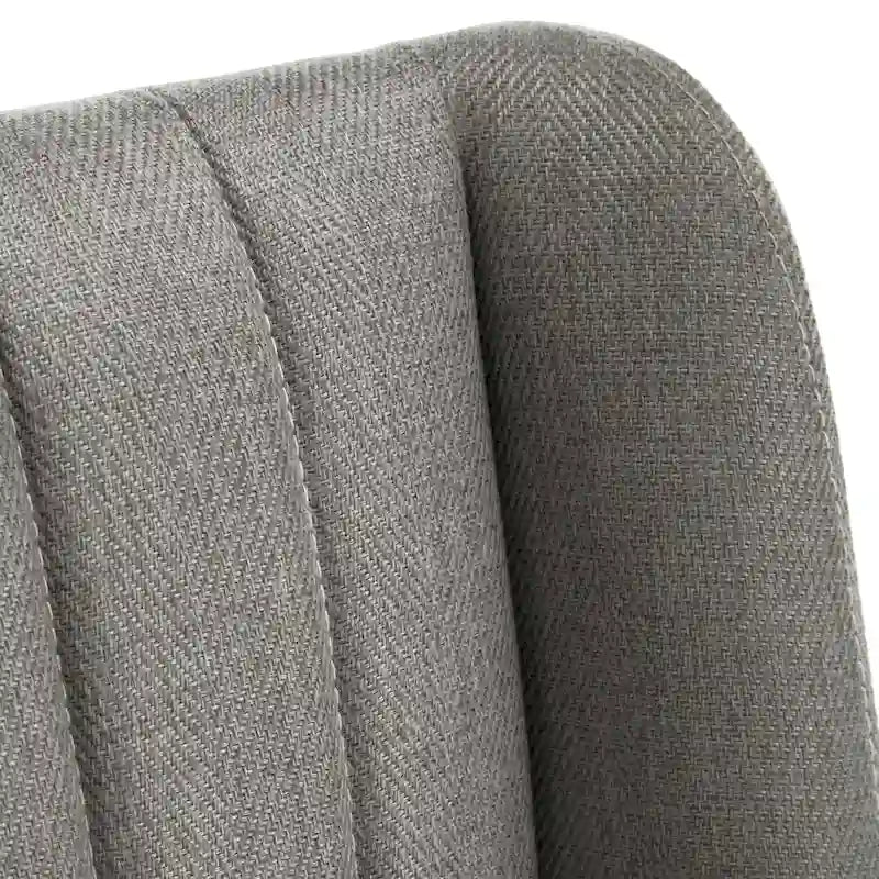 Chaise de salle à manger en tissu au fini doré