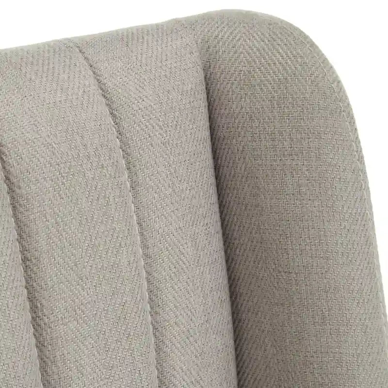 Chaise de salle à manger en tissu au fini doré