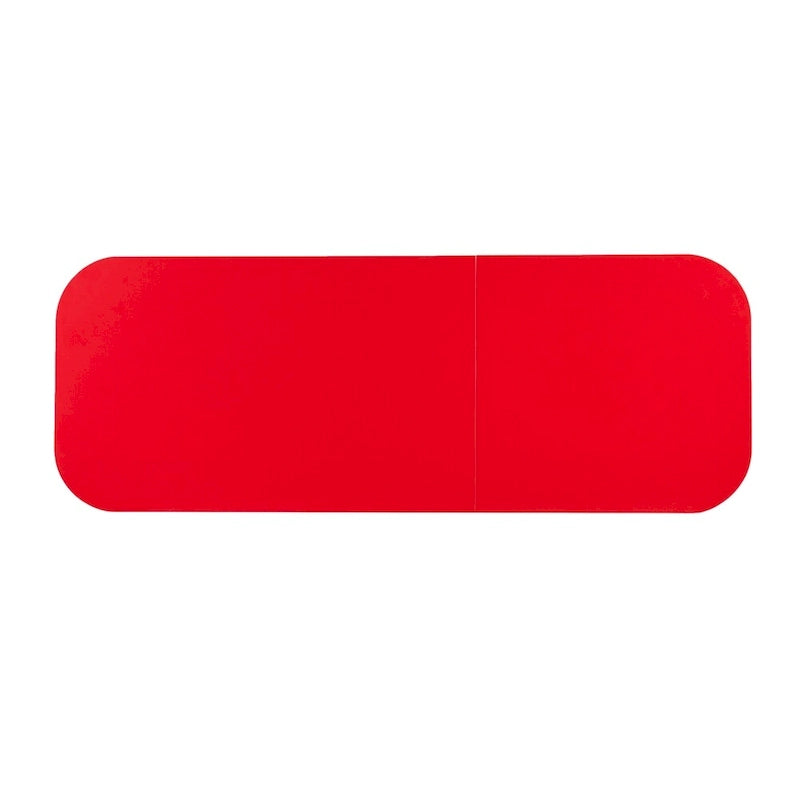 Table de couture/station de bricolage pliante roulante rouge de style campagnard