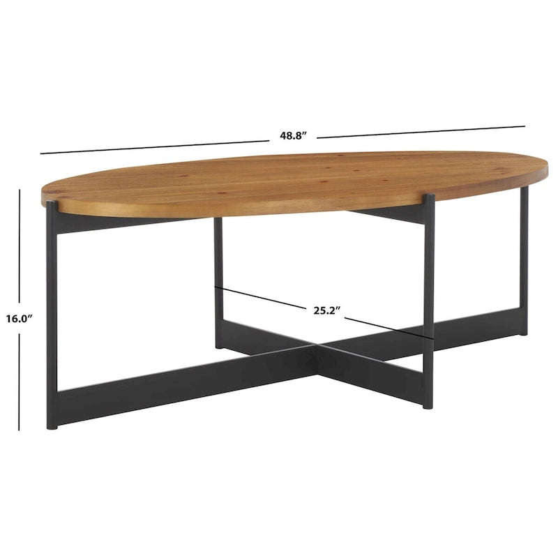 Table basse - 123,9 cm L x 64 cm P x 40,6 cm H