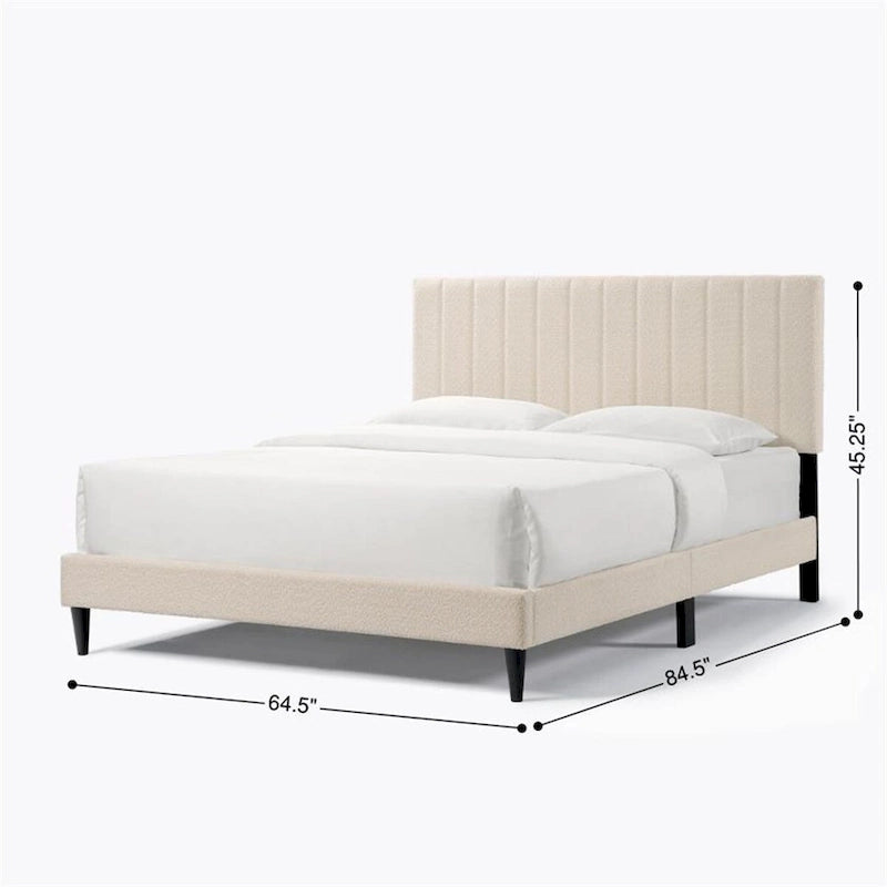 Lit plateforme capitonné Queen Size