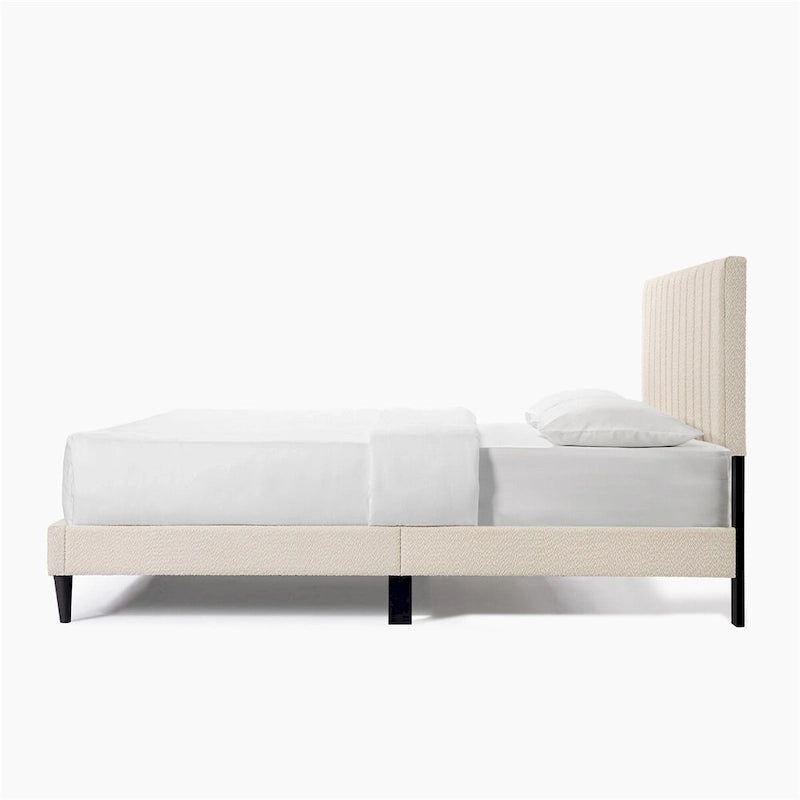 Lit plateforme capitonné Queen Size