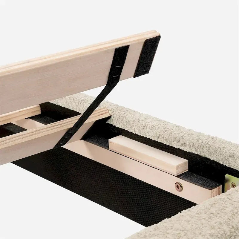 Lit plateforme capitonné Queen Size