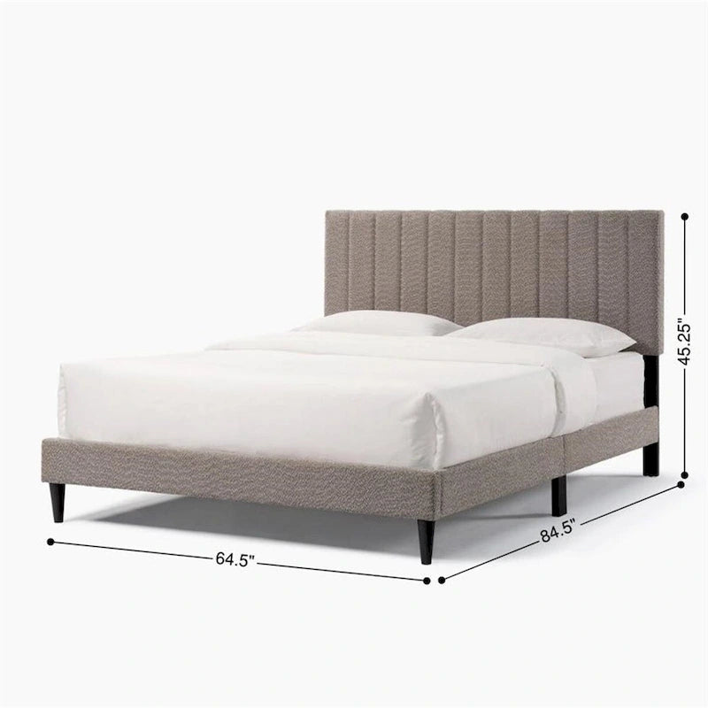 Lit plateforme capitonné Queen Size