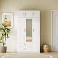 Armoire à miroirs avec 2 tiroirs et meuble haut