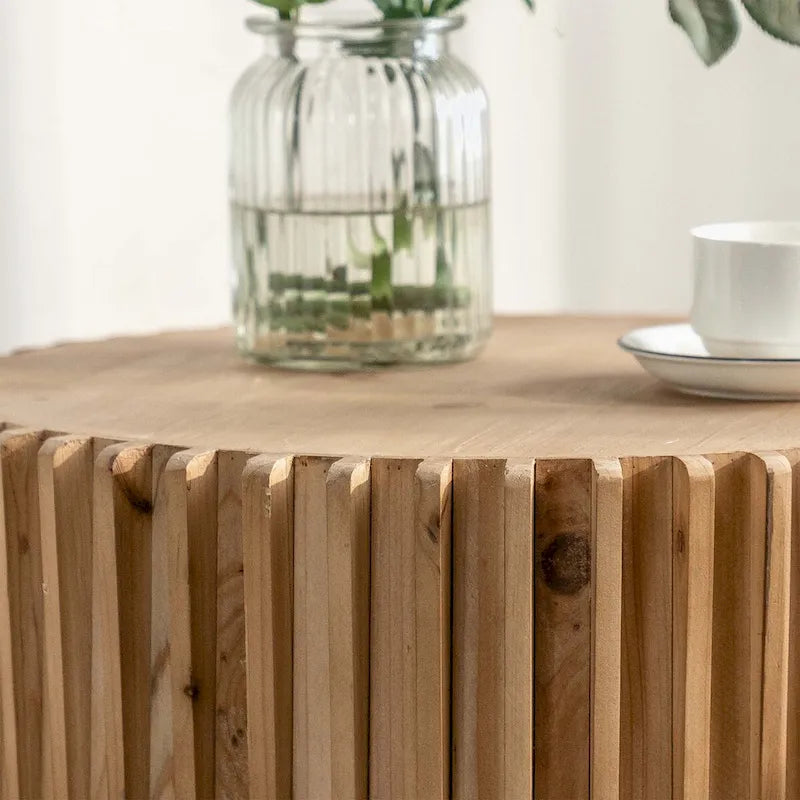Table basse cylindrique de style rétro