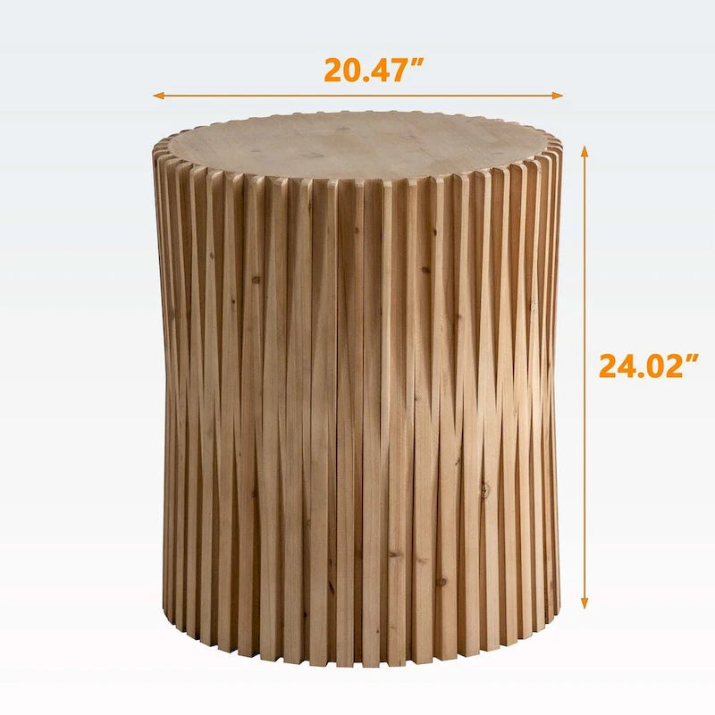 Table basse cylindrique de style rétro