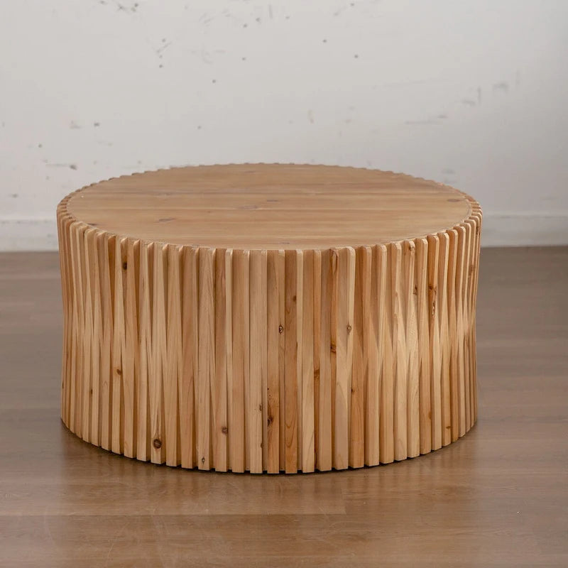 Table basse cylindrique de style rétro