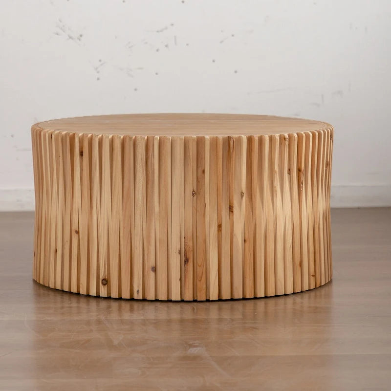 Table basse cylindrique de style rétro