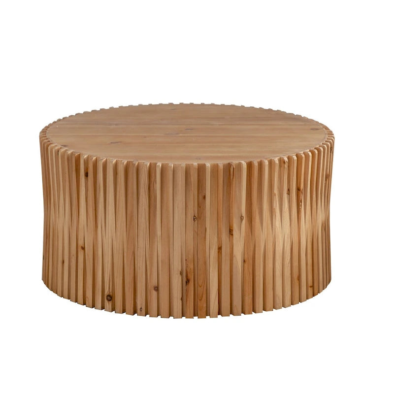 Table basse cylindrique de style rétro