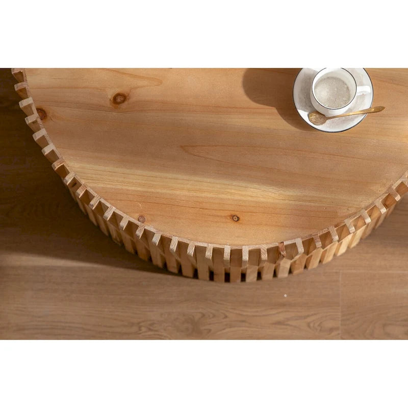Table basse cylindrique de style rétro