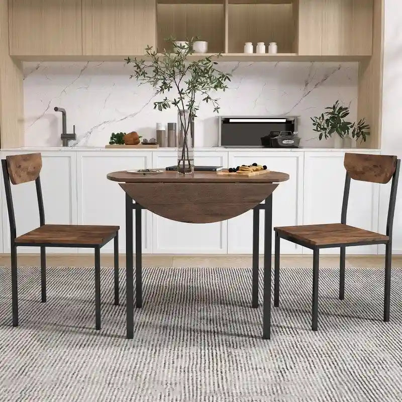 Table et chaises de salle à manger rondes de hauteur bar modernes