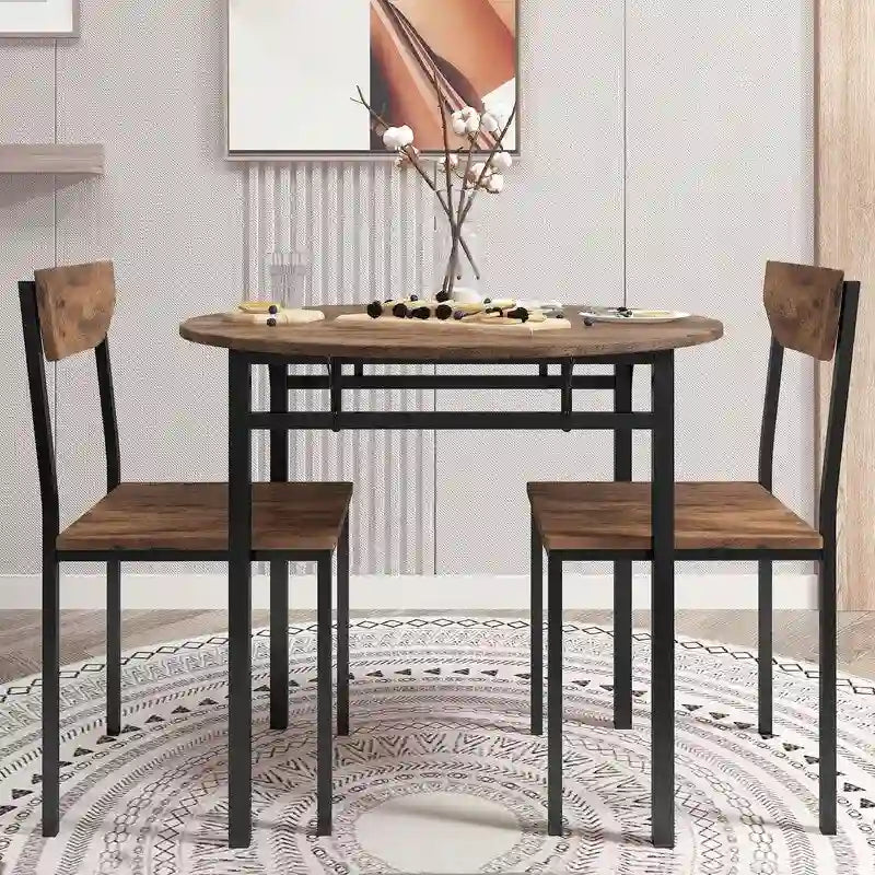 Table et chaises de salle à manger rondes de hauteur bar modernes