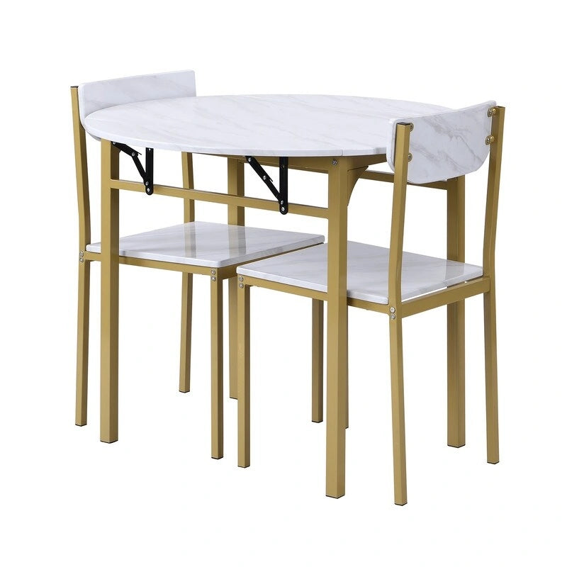 Table et chaises de salle à manger rondes de hauteur bar modernes