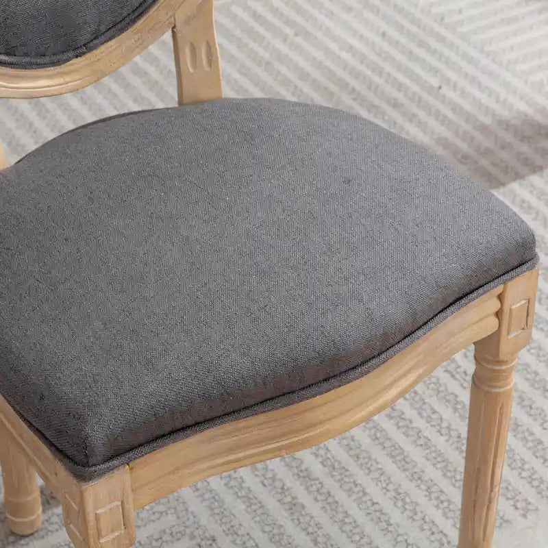 Chaise de salle à manger ancienne en bois massif de style français