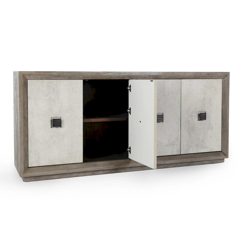Buffet bahut gris vieilli
