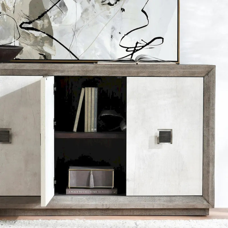 Buffet bahut gris vieilli