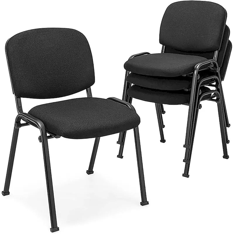 Chaise de conférence pour salle de réunion, cadre métallique et dossier rembourré