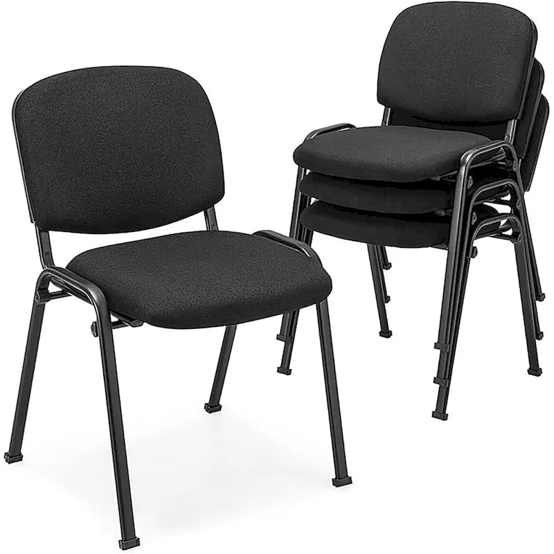 Chaise de conférence pour salle de réunion, cadre métallique et dossier rembourré